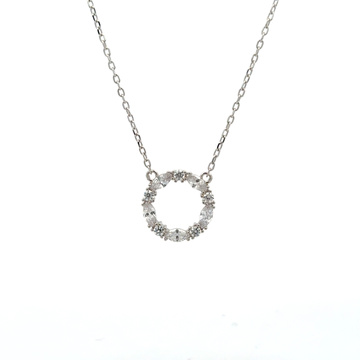 Stříbrný náhrdelník s KOLEČKEM 42+3cm
